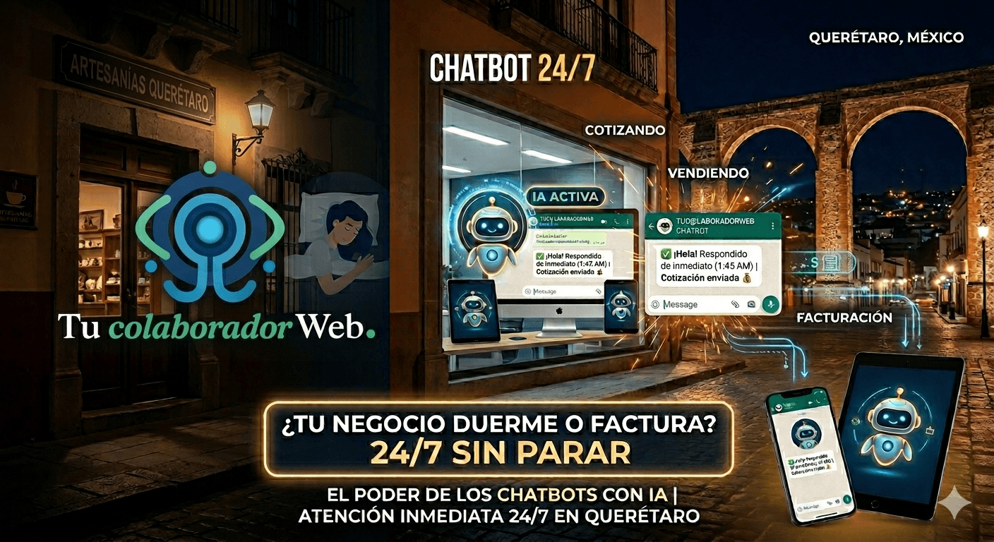 ¿Tu negocio duerme o factura? El poder de los Chatbots